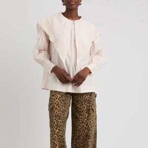 Damson Madder Embroidered Candy Blouse Pink Sz UK 10 / US 6 Brand New